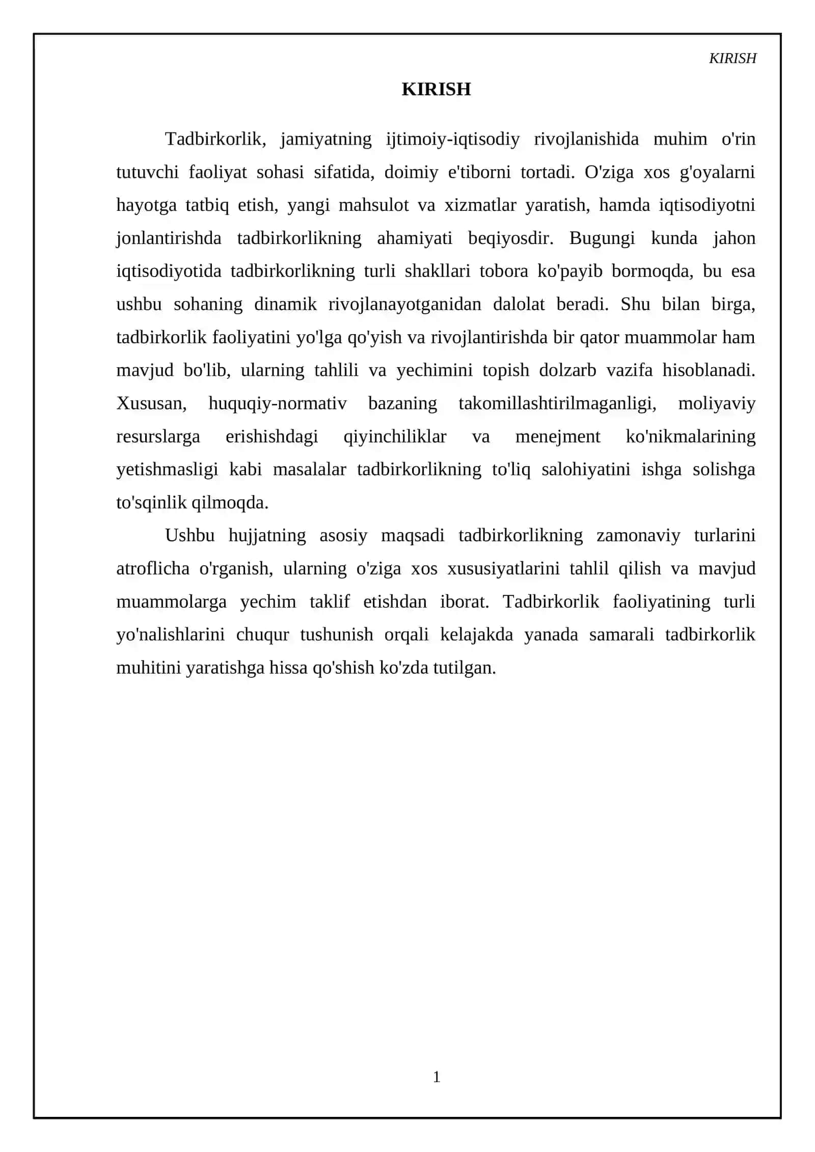 Tadbirkorlik turlari 3
