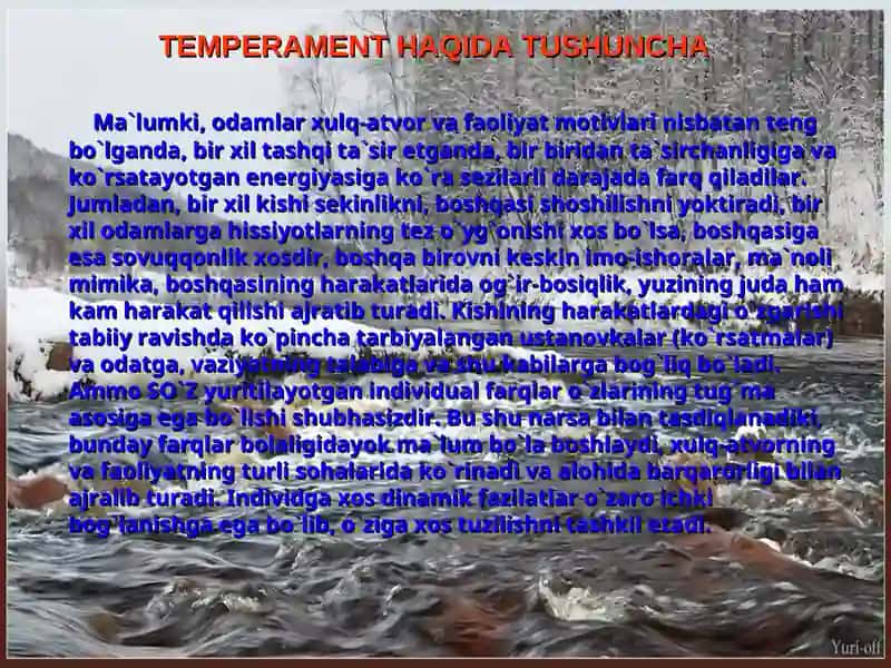 Temperament va faoliyat uslubi 3