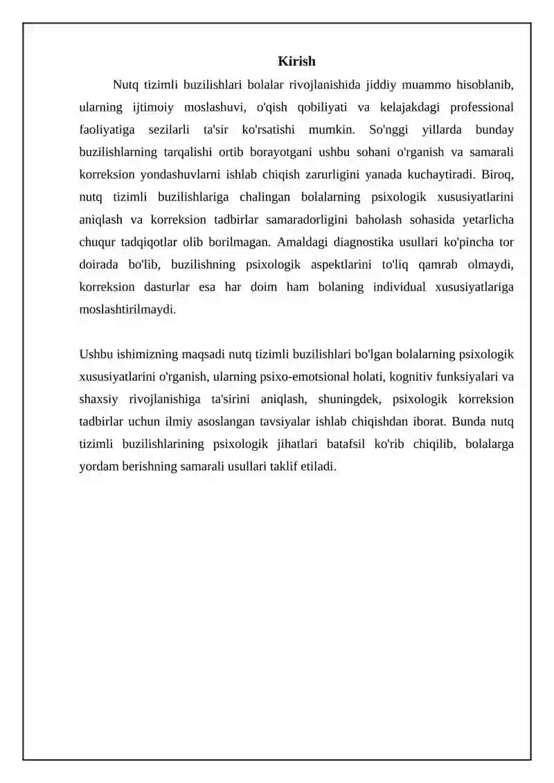 Sistemali nutq buzilishlari: ta'rifi va tasnifi 3