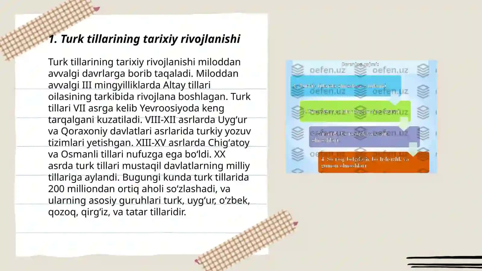 Turk tillarining tarixiy rivojlanishi 3