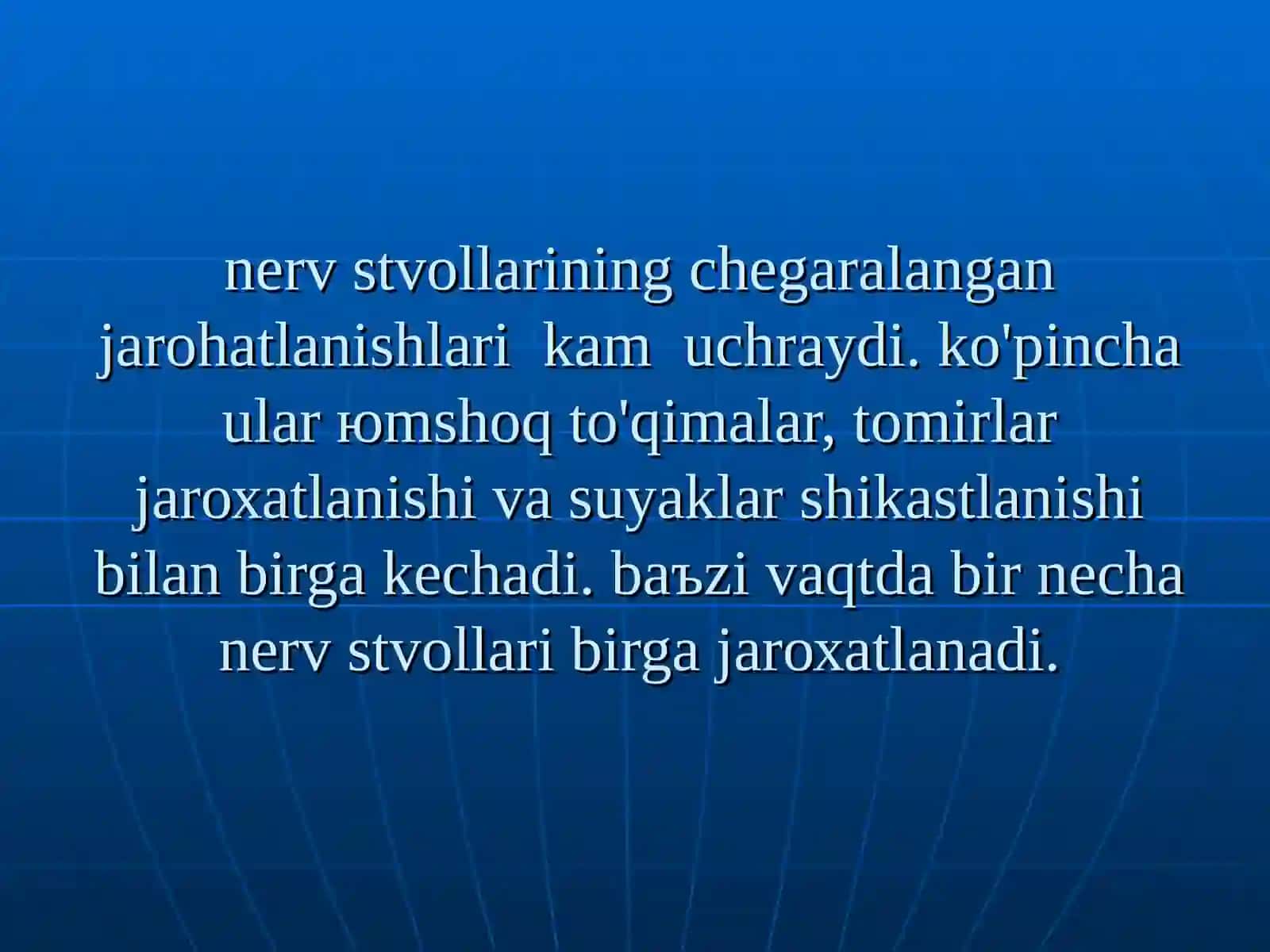 MАVZU:PЕRIFЕRIKNЕRVLАRDА BАJАRILАDIGАN АSОSIY ОPЕRАTSIYALАR 3