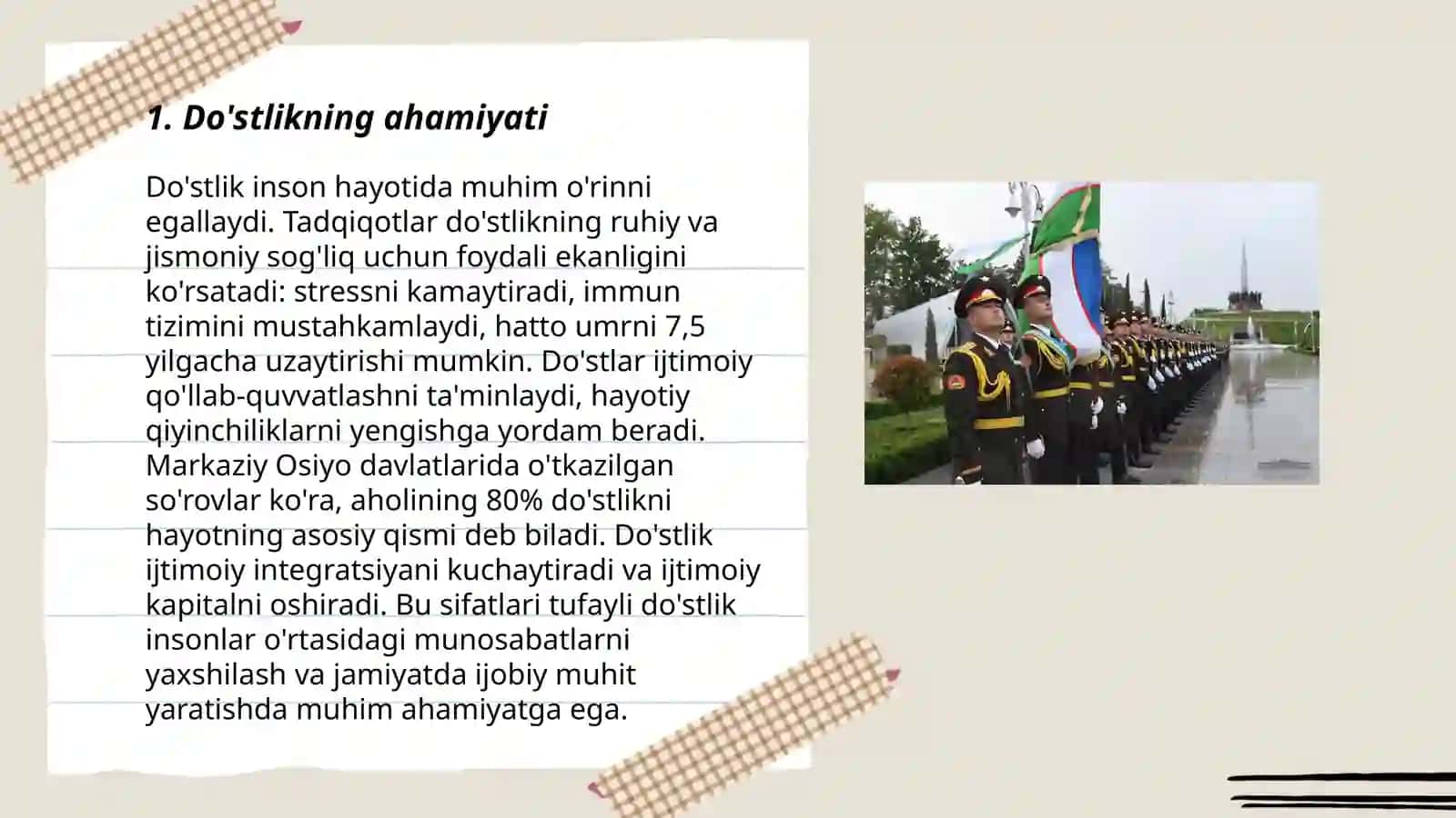 Do'stlik va Muhabbatni qadrlash 3