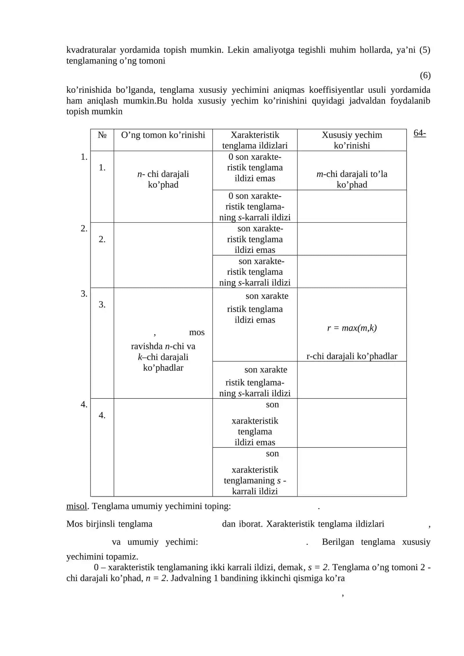 Differensial tenglamalari 3