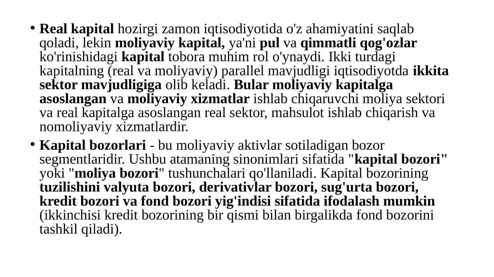 Kapital bozori 3