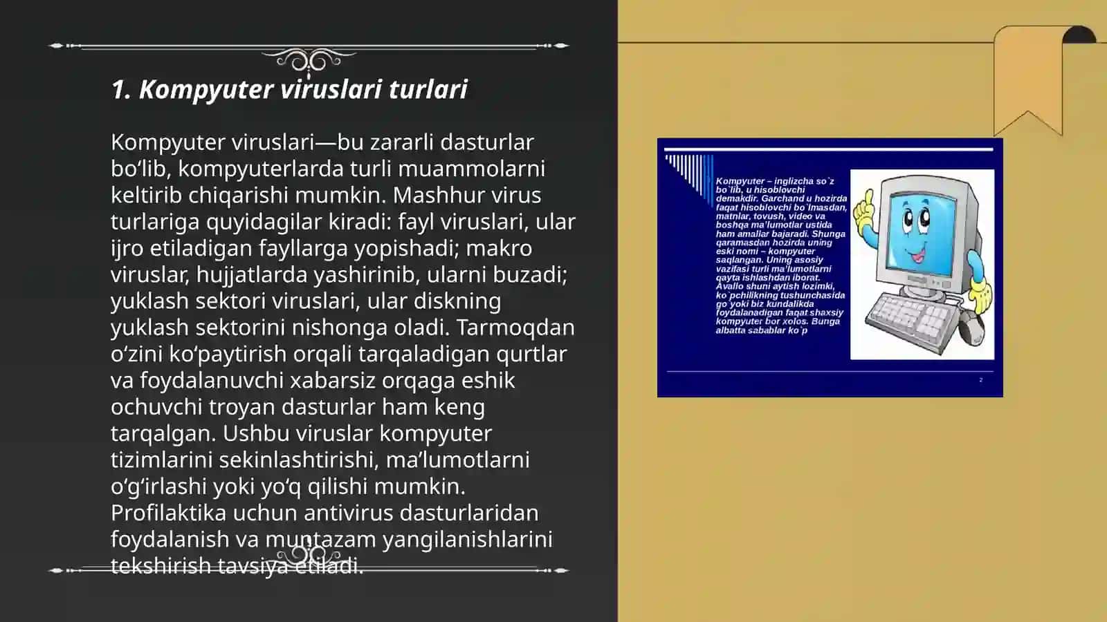 Virus turlari va viruslarni kompyuterda bartaraf qilish 3