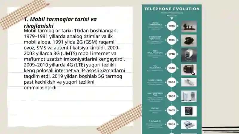 Mobil tarmoqlar yaratilishi va kelajagi 3
