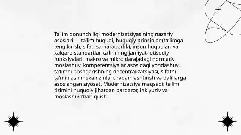 Taʼlim qonunchiligi modernizatsiyasi 3