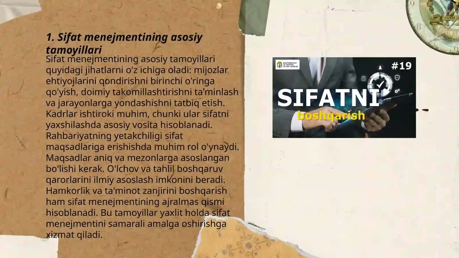 Sifat Menejmentining QSB Tizimi 3