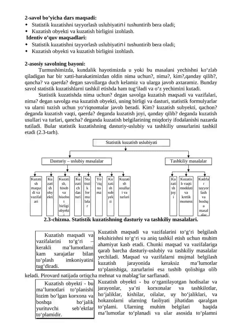 STATISTIK KUZATISH USLUBIYATI 3