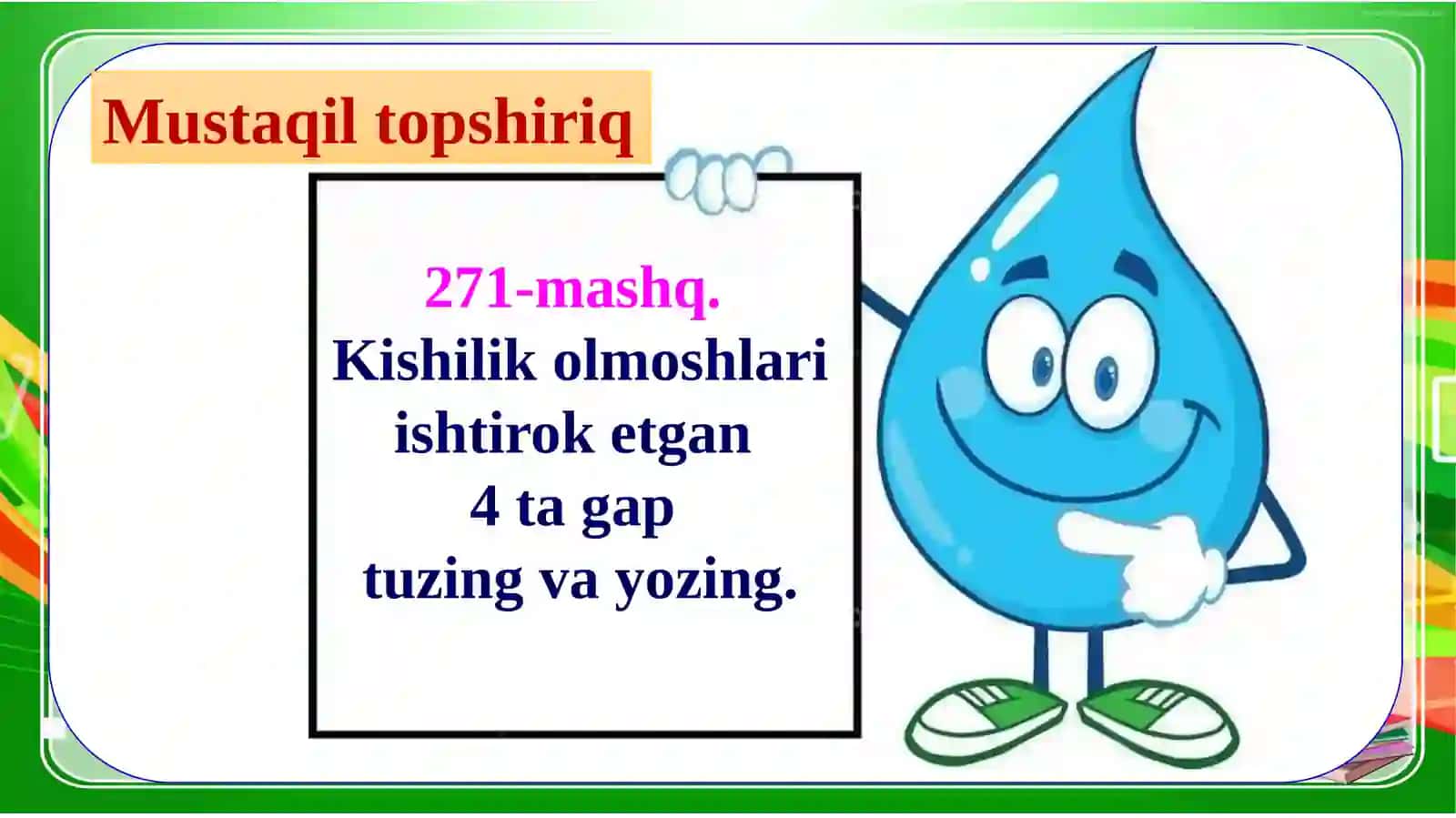 Fe’l–so‘zturkumi Mashqlar 3