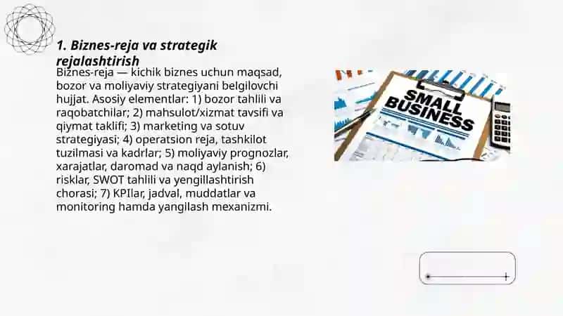 Kichik biznes va tadbirkorlikni rivojlanish 3