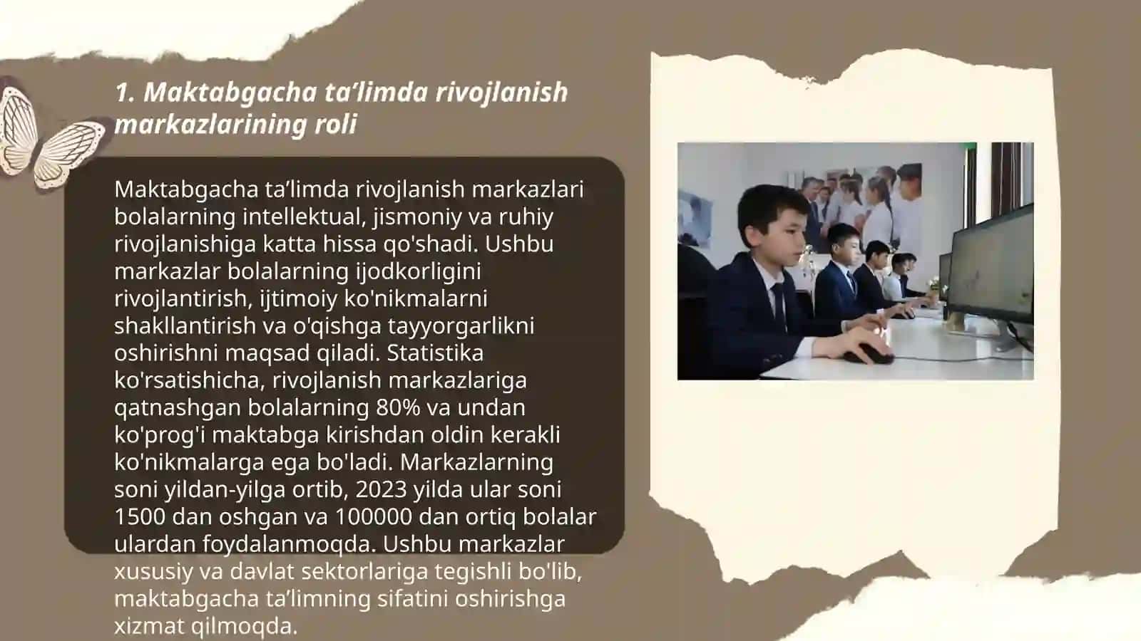 Maktabgacha ta’limda rivojlanish markazlarining roli 3