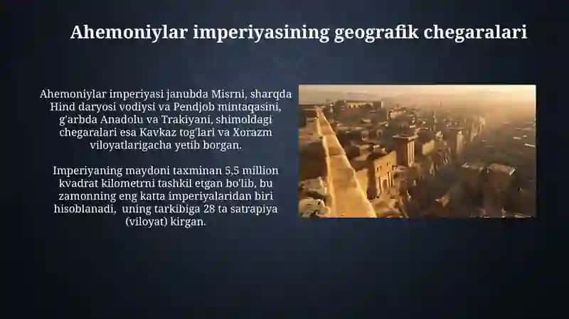 Ahemoniylar imperiyasining geografik chegaralari 3