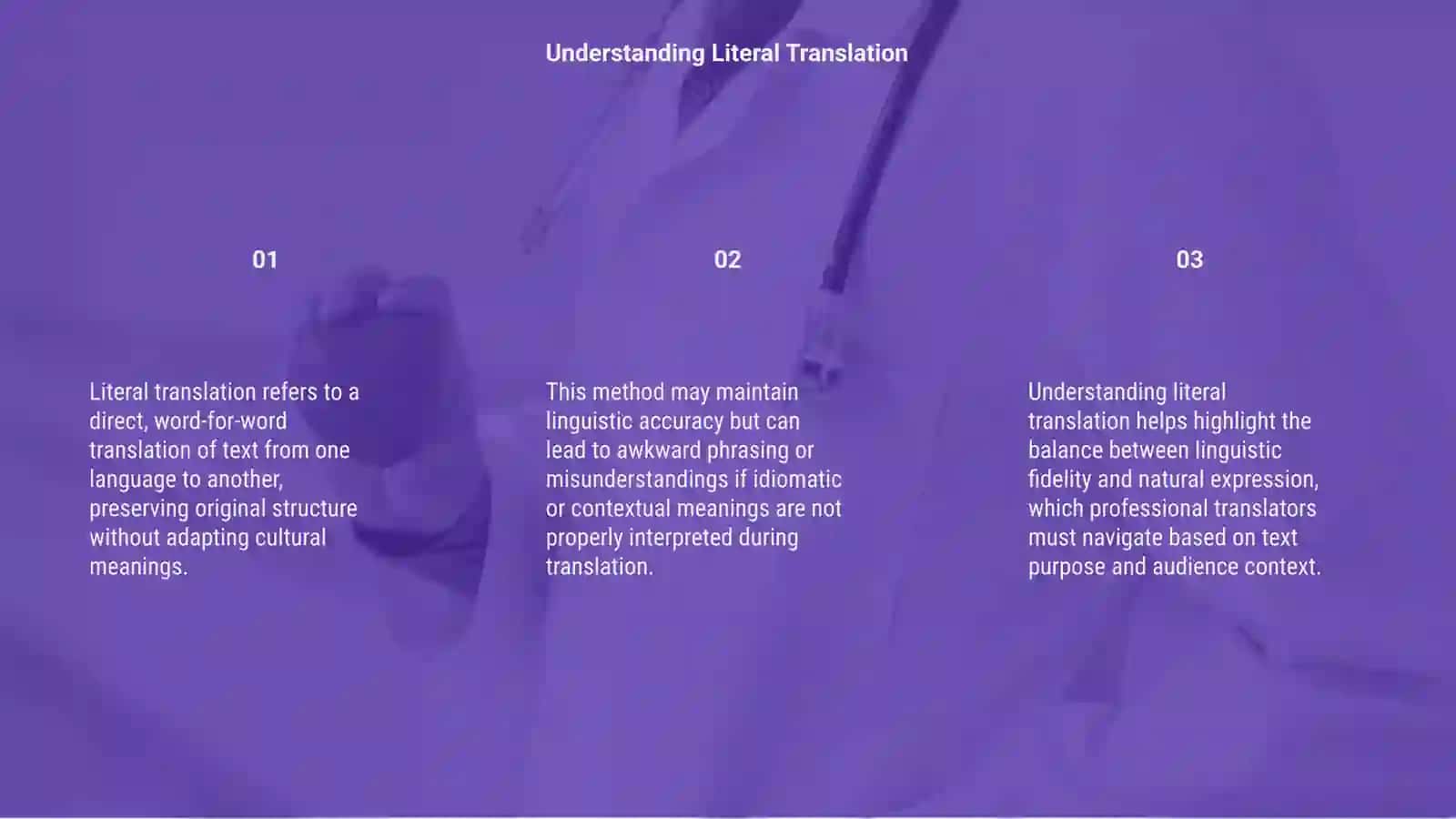 Literal Translation in translation 3