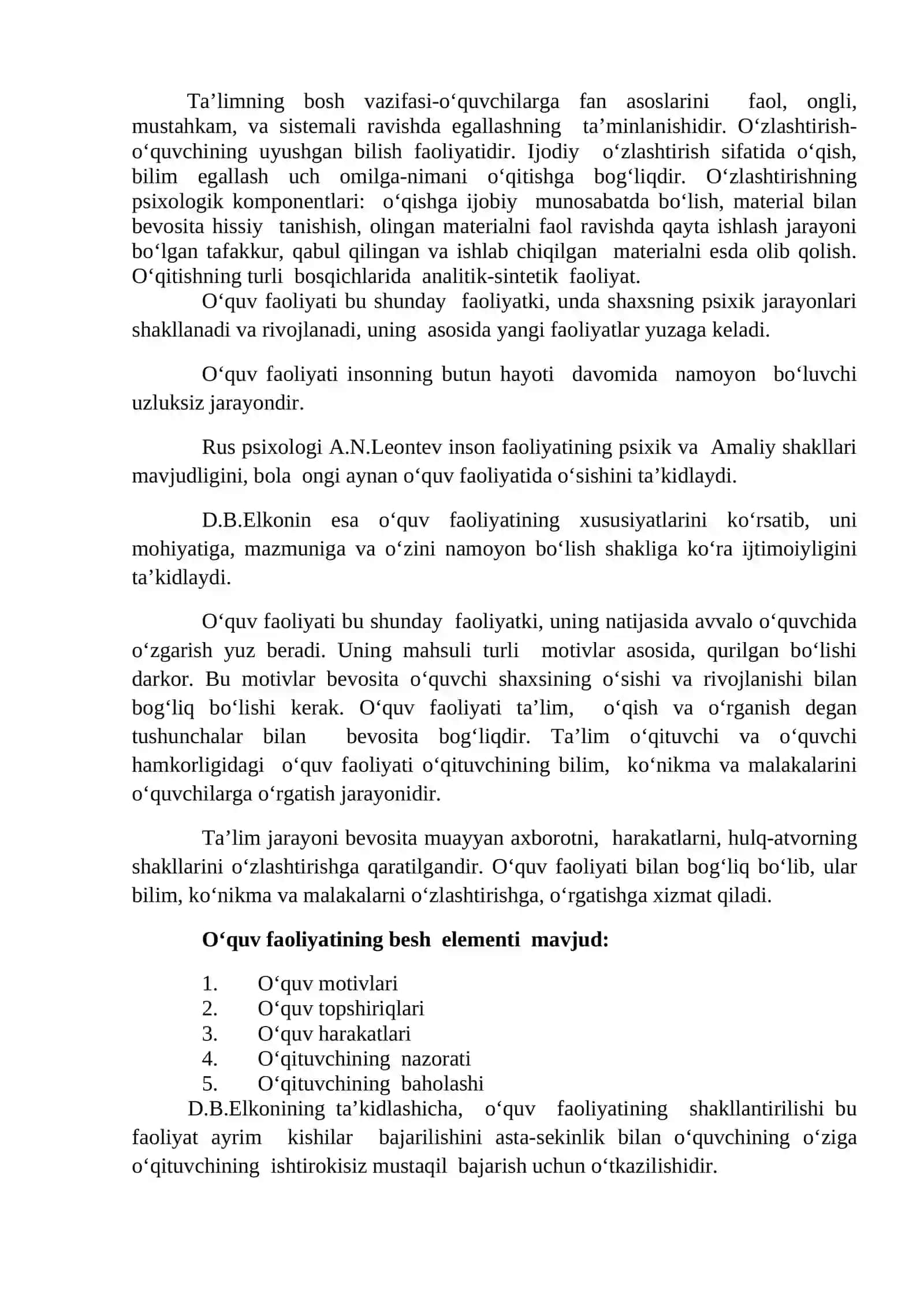 Ta’lim jarayonining psixologik asoslari 3