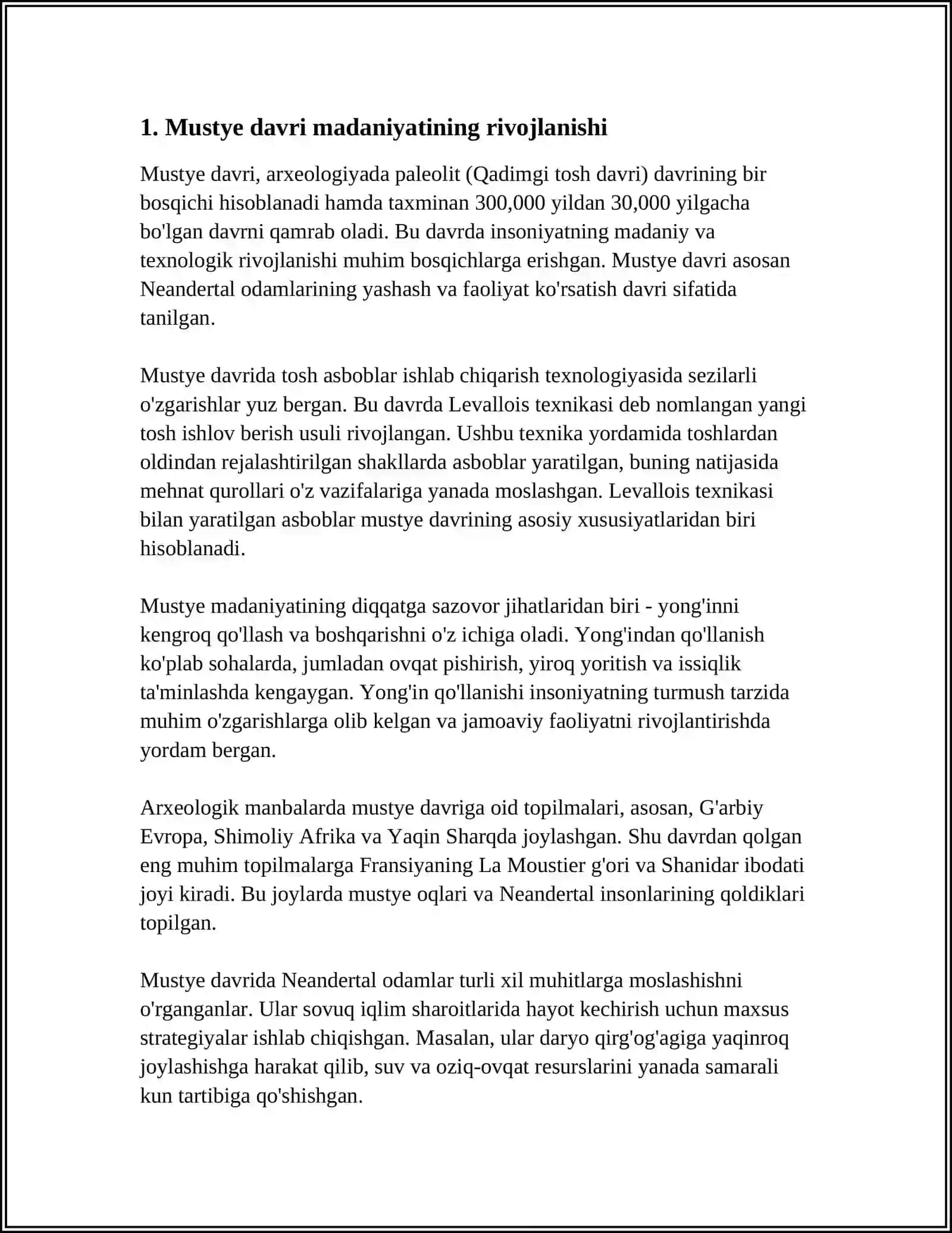 MUSTYE DAVRI MADANIYATI 3