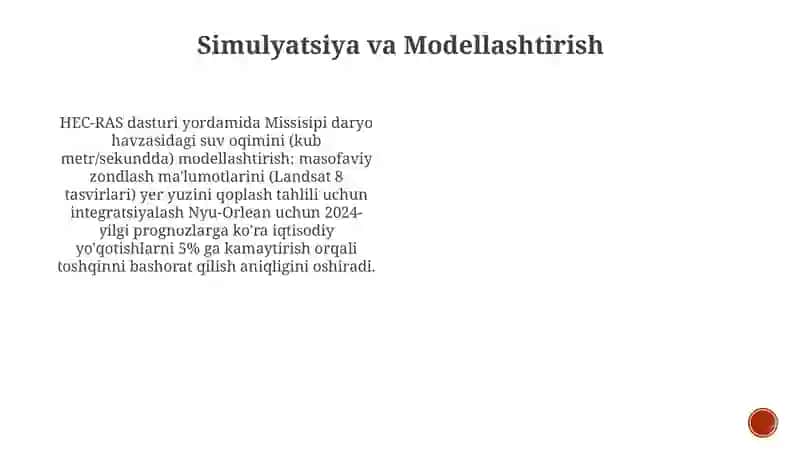 Simulyatsiya va Modellashtirish 3