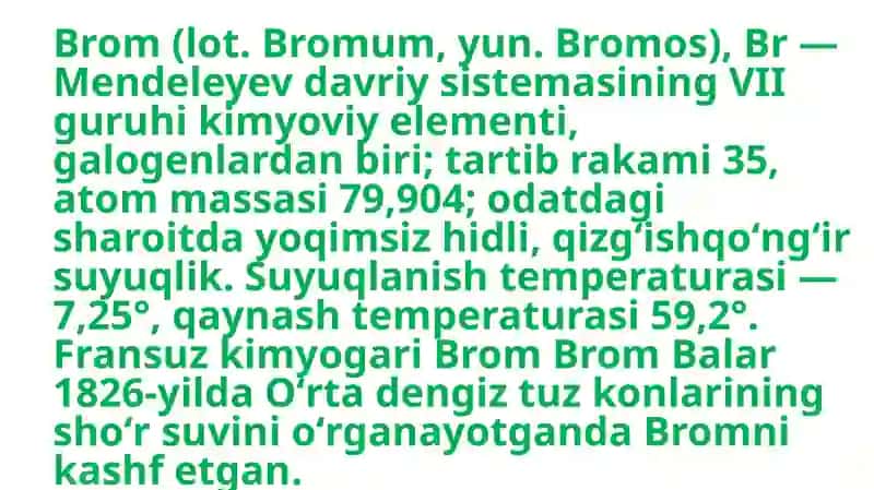 Anorganik Kimyo fanidan ishlagan Mustaqil Ish 3