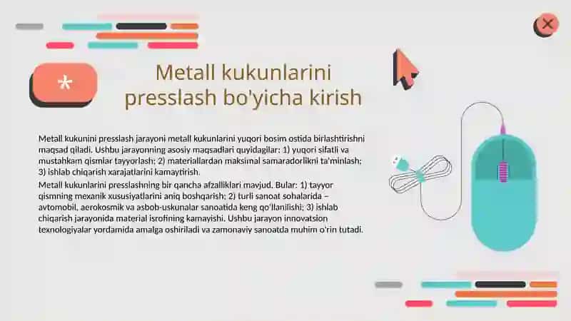 Metall kukunini presslash 3