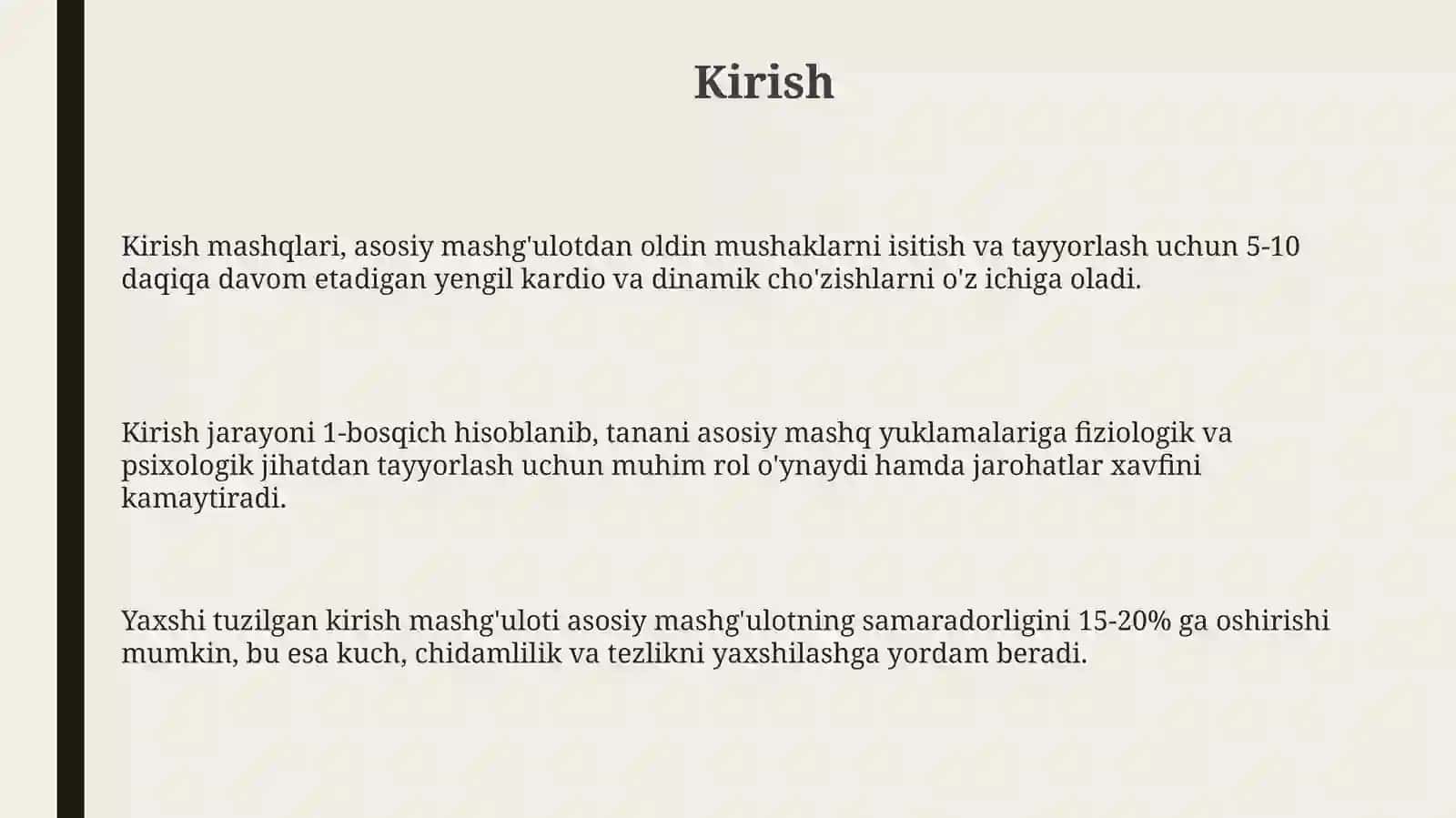 Trening jarayonida mashq usulimavzusini Venn diogrammasida yoritish 3