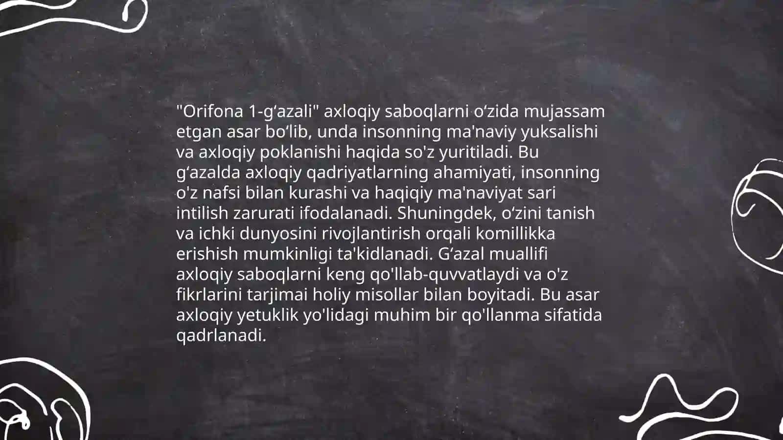 Orifona ĝazallar sharhi 3