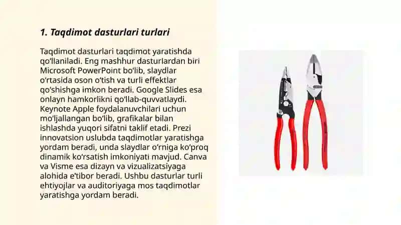 Taqdimot dasturlari turlari 3