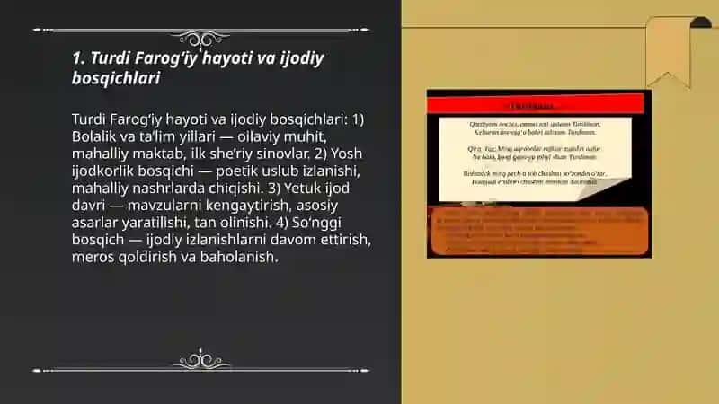 Turdi Farogʻiy hayoti va ijodi 3