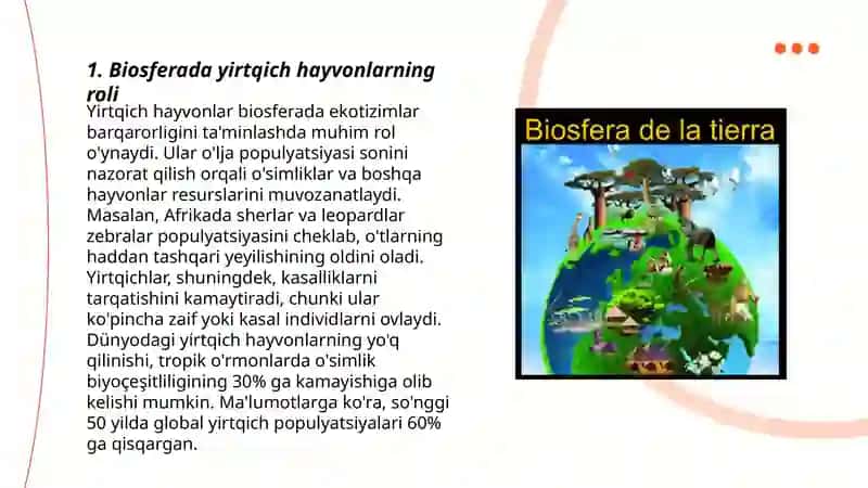 Biosferada xordali hayvonlarning tutgan oʻrni 3
