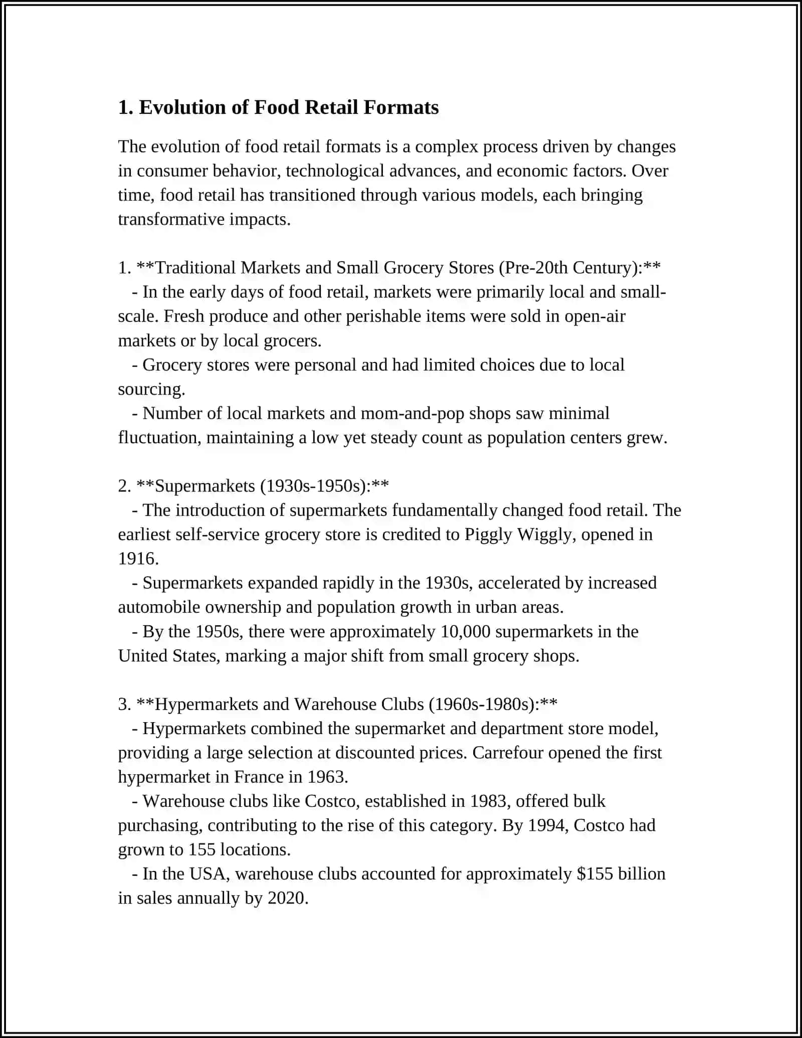 MUSTAQIL ISH: FOOD RETAILING 3