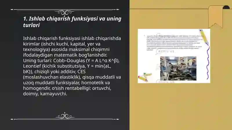 Ishlab chiqarish nazaryasi 3