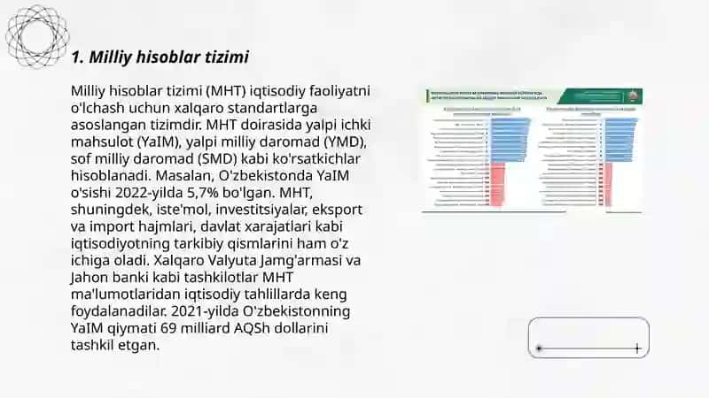 Yalpi milliy mahsulotni daromadlar bo'yicha hisoblash 3
