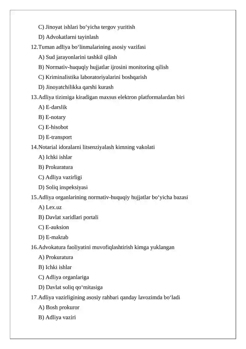 Adliya organlarining tizimi 3