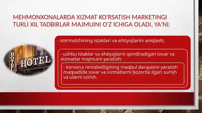 Mehmonxona da ichki marketing 3