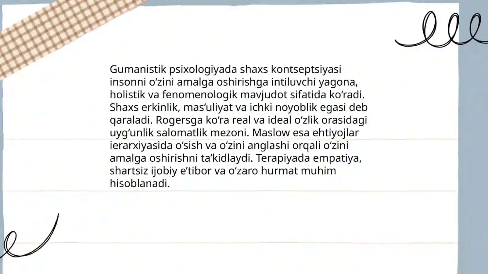 Gumanistik psixologiyada shaxs 3