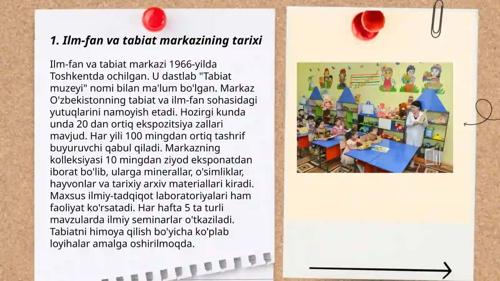 Ilm-fan va tabiat markazi va unda faoliyatlarni tashkil etish 3