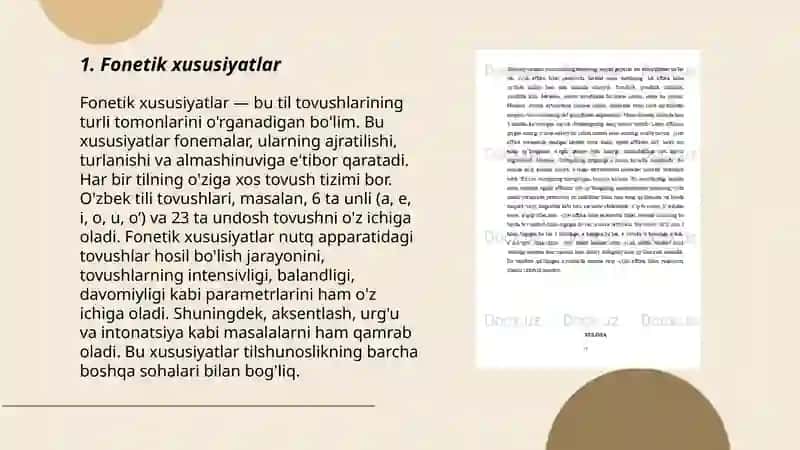 Fonetik xususiyatlar 3