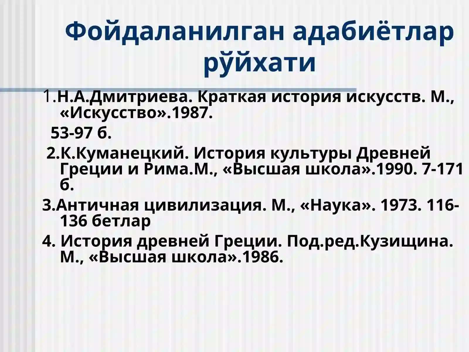 ҚАДИМГИ ГРЕЦИЯ САНЪАТИ 3