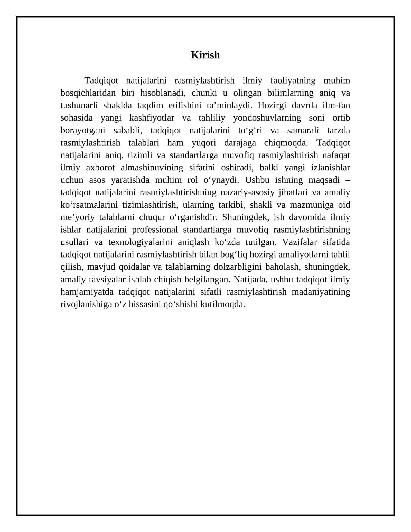 Tadqiqot natijalarini rasmiylashtirish 3