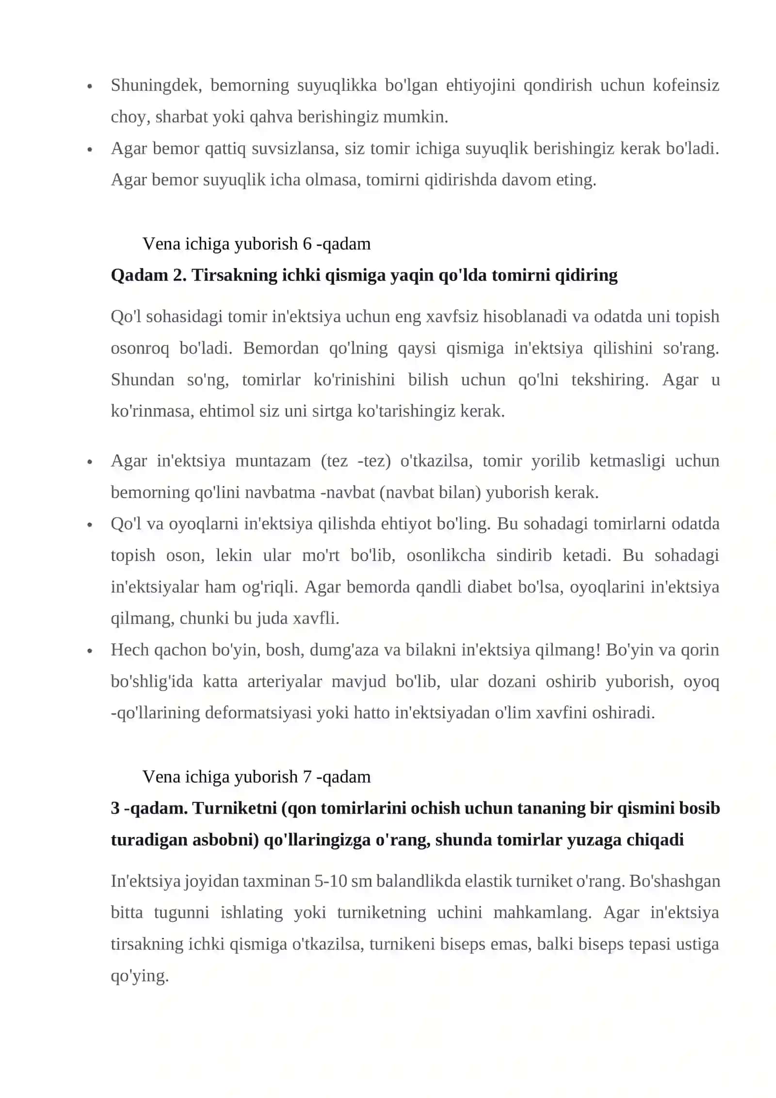 Vena ichiga ineksiya qilish 3