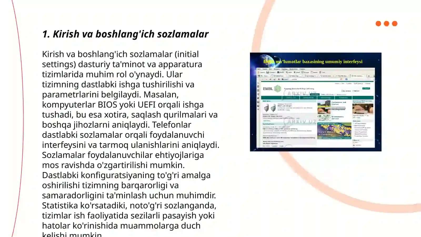Kirish va boshlang'ich sozlamalar 3