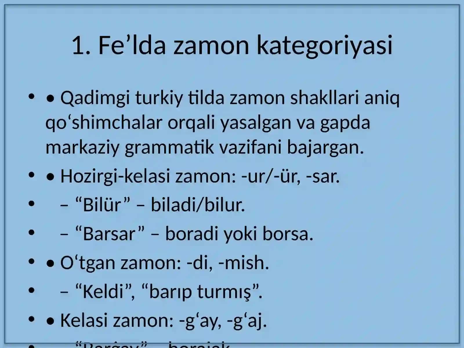 Feʼl (Qadimgi turkiy tilda) 3