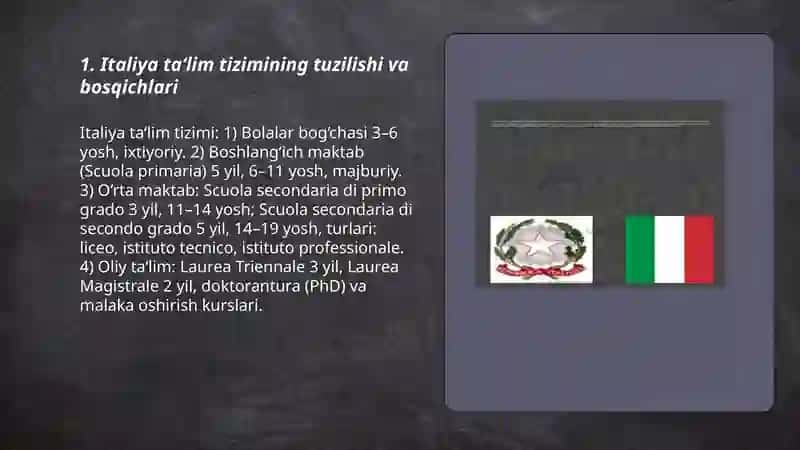 Italiya ta‘lim tizimi 3