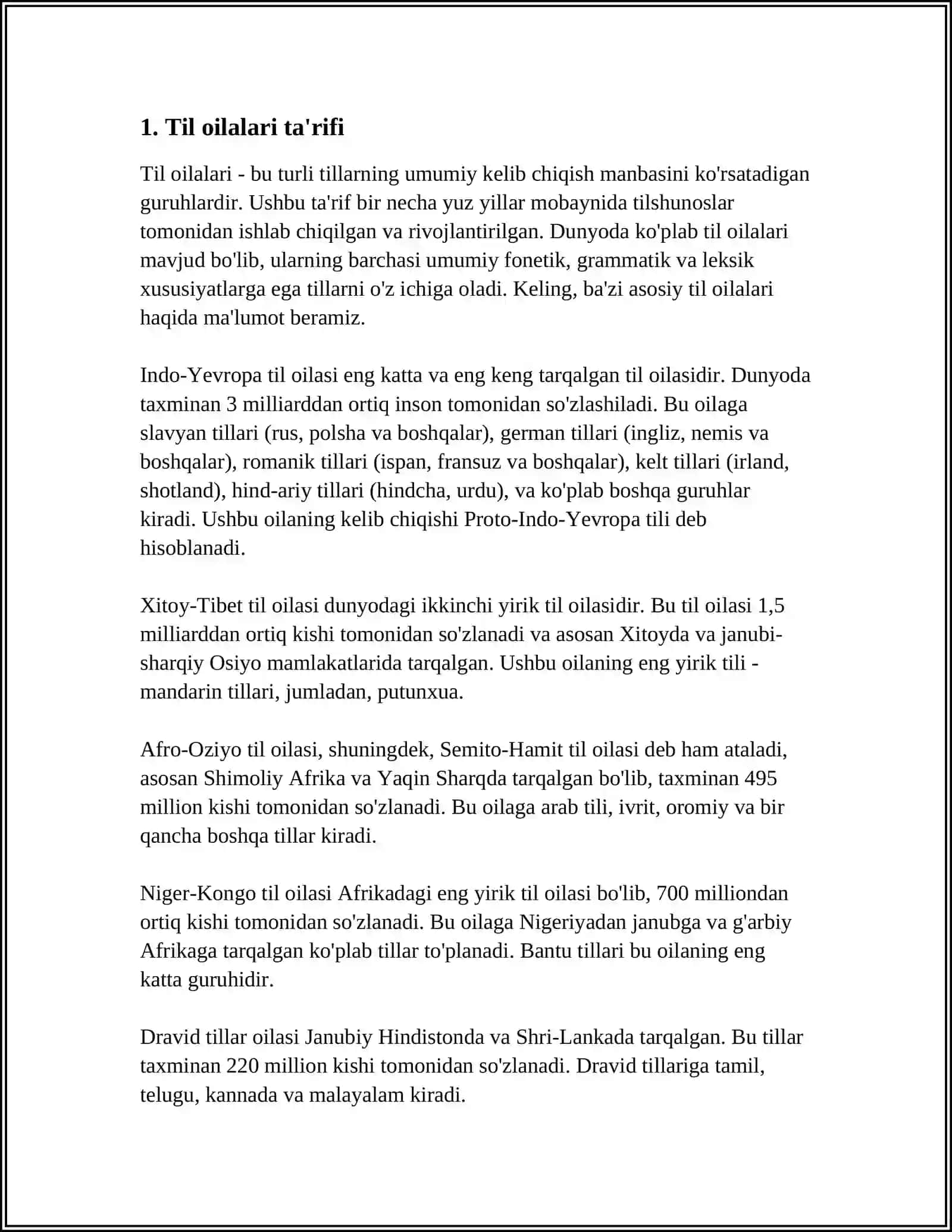 TIL OILALARI QARINDOSH TILLAR 3