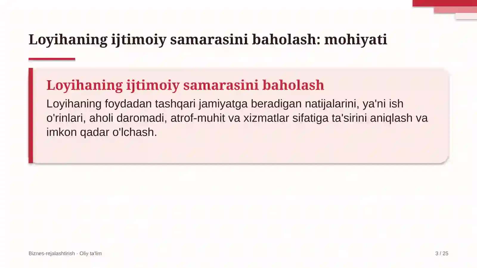 santexnika montaj ishlarida loyihaning ijtimoiy samarasini baholash 6173 3