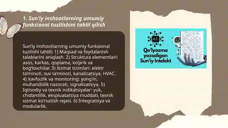 Sun’iy inshootlarning vazifalarini tahlil qilish 3