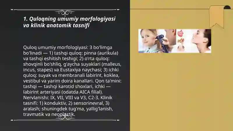 Quloqning klinik anatomiyasi 3