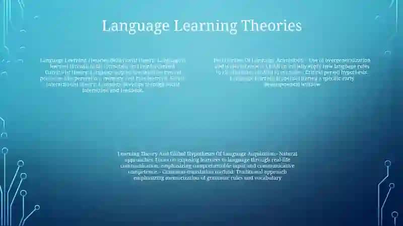 Peculiarities Of Language Acquisition 3
