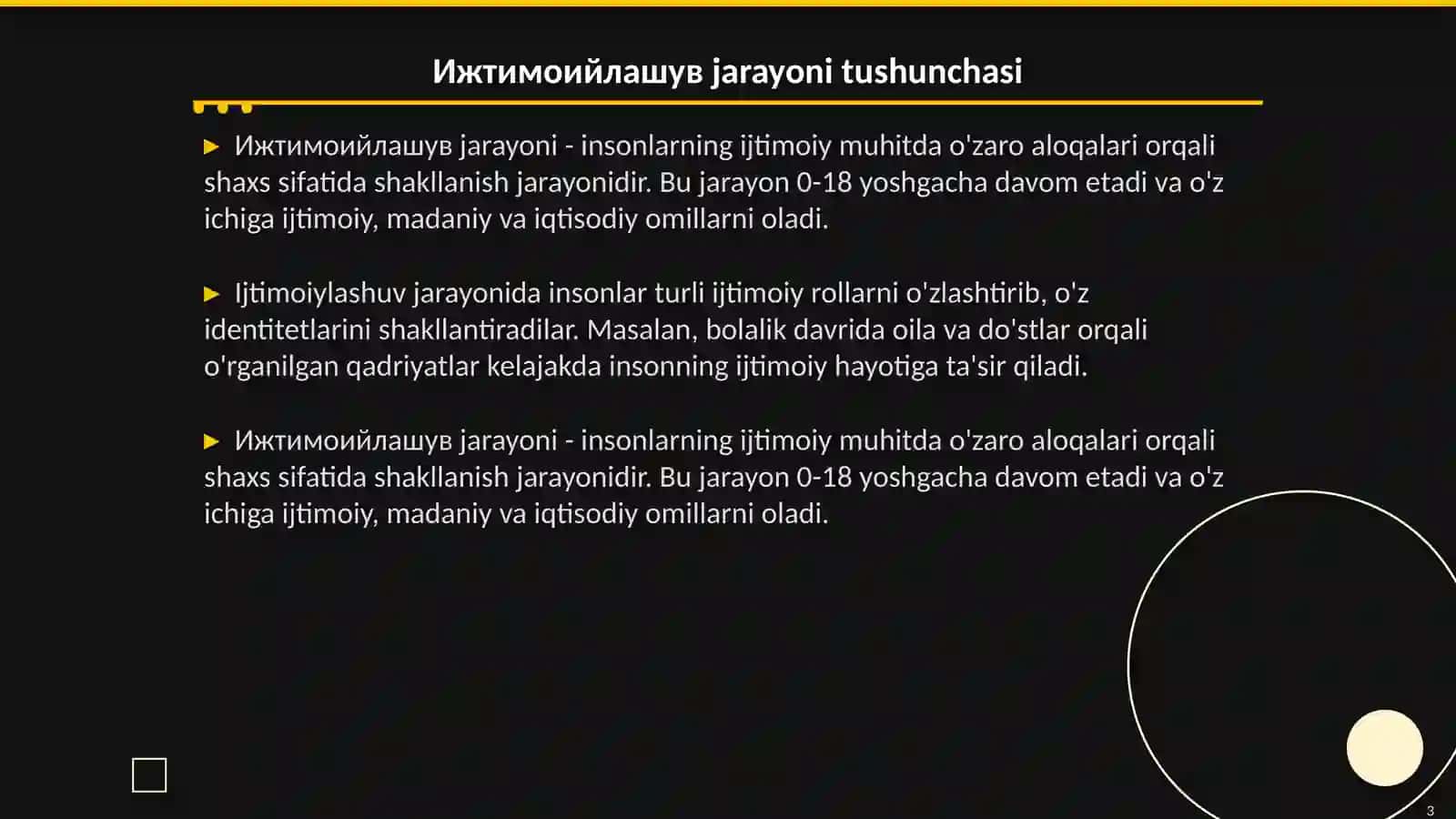 Ижтимоийлашув жараёнида мухитнинг урни 3