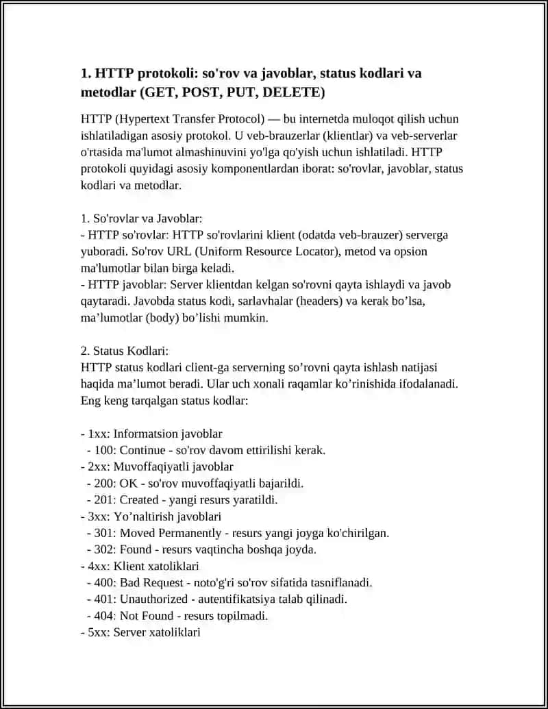 VEB-TEXNOLOGIYALAR (HTTP, HTML, CSS) ASOSLARI VA BIOTEXNOLOGIK MA'LUMOTLARNI ONLAYN KO'RSATISH IMKONIYATLARI 3