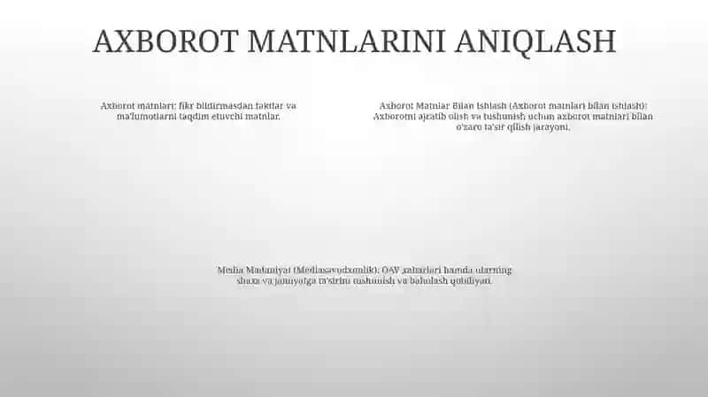 Axborot Matnlar Bilan Ishlash Va Media Madaniyat 3